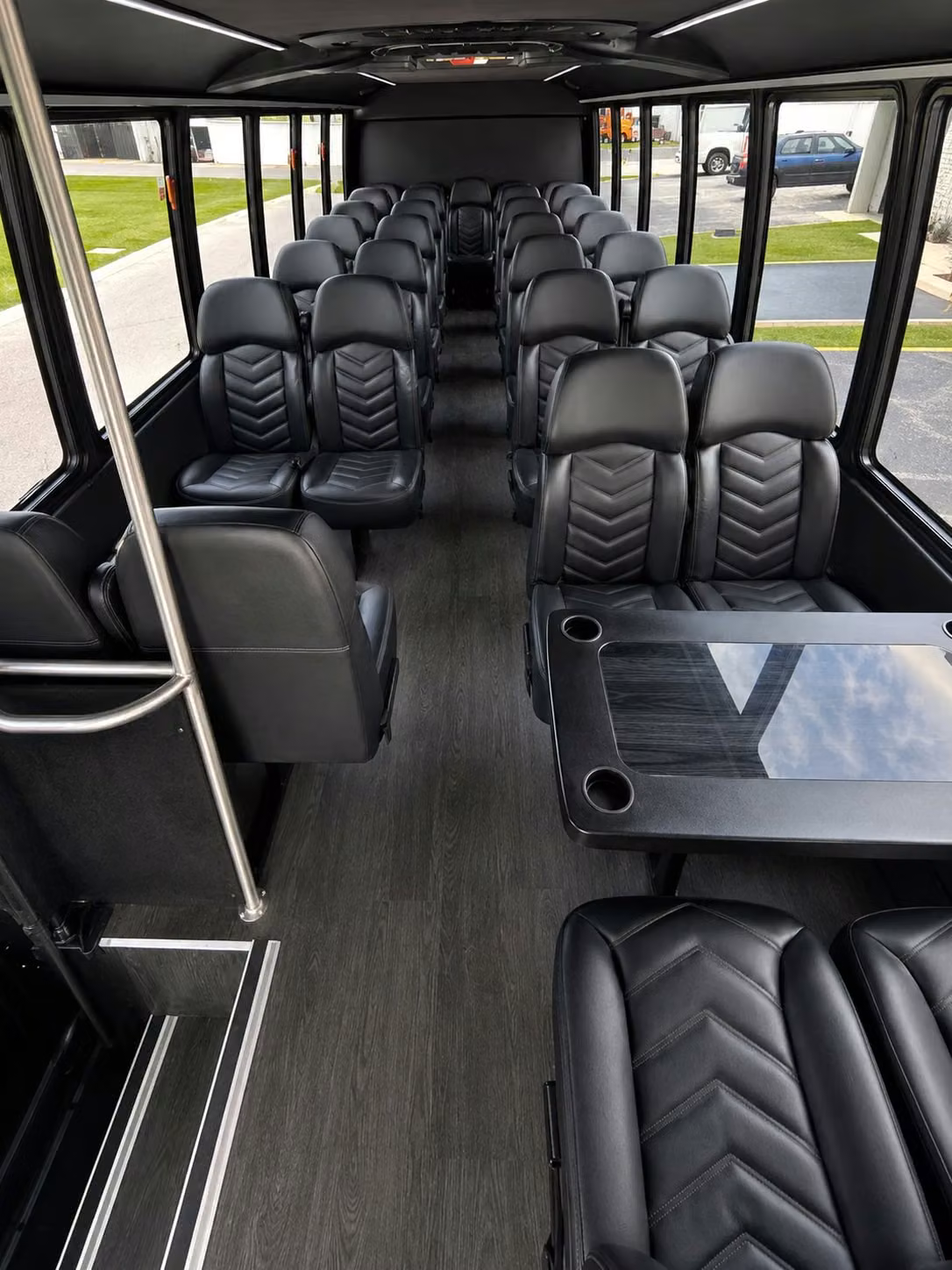 15 passenger minibus interior
